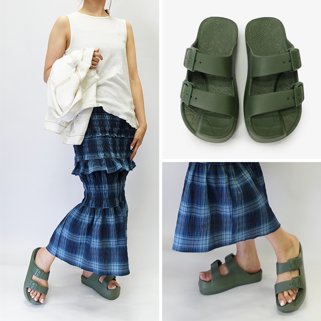 【美品】RACBAKI イージーサンダル ブラウン フラットサンダル イージーサンダル ブラウン | Racbaki